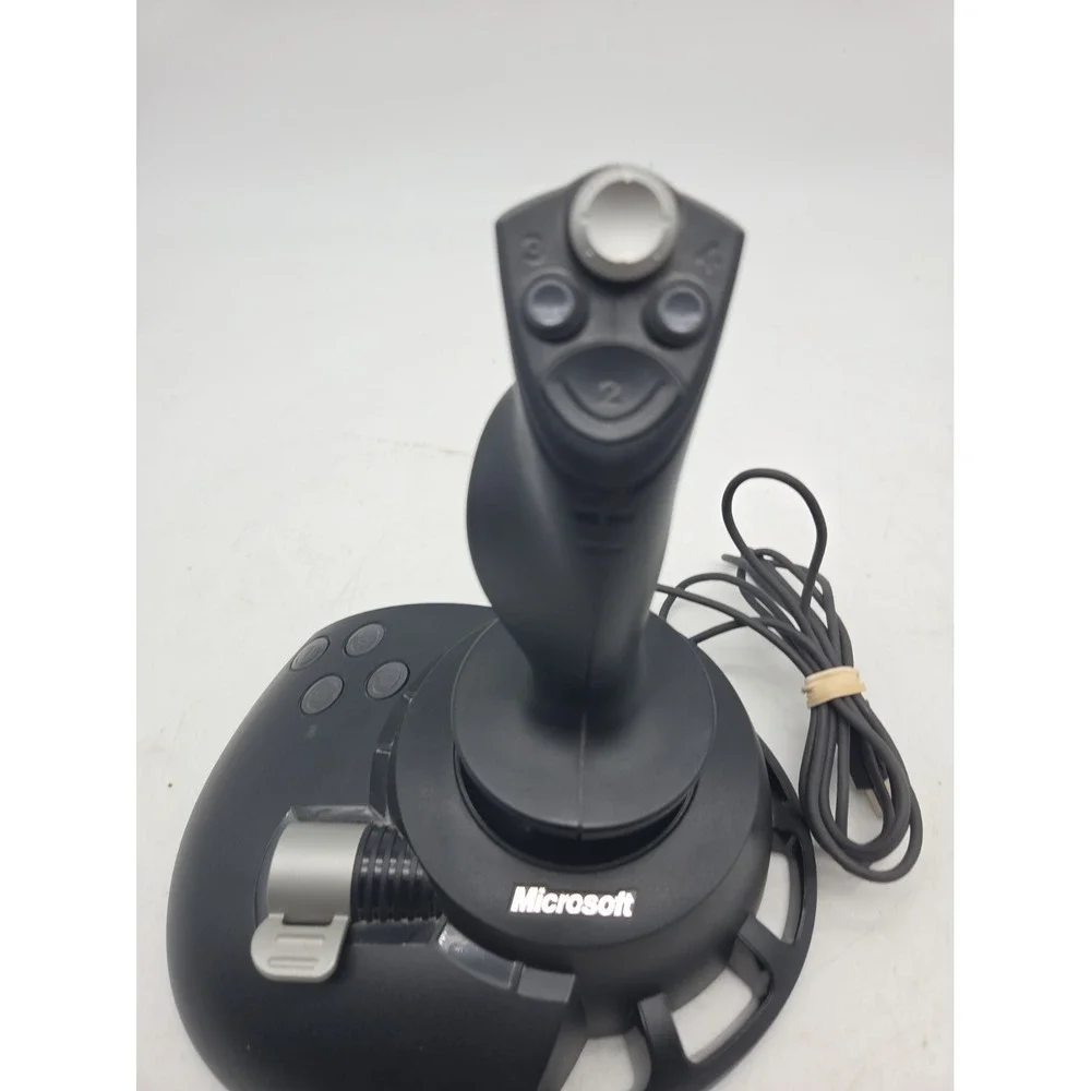 Microsoft Sidewinder Precision 2 Joystick USB Flight Controller PC Gaming Black